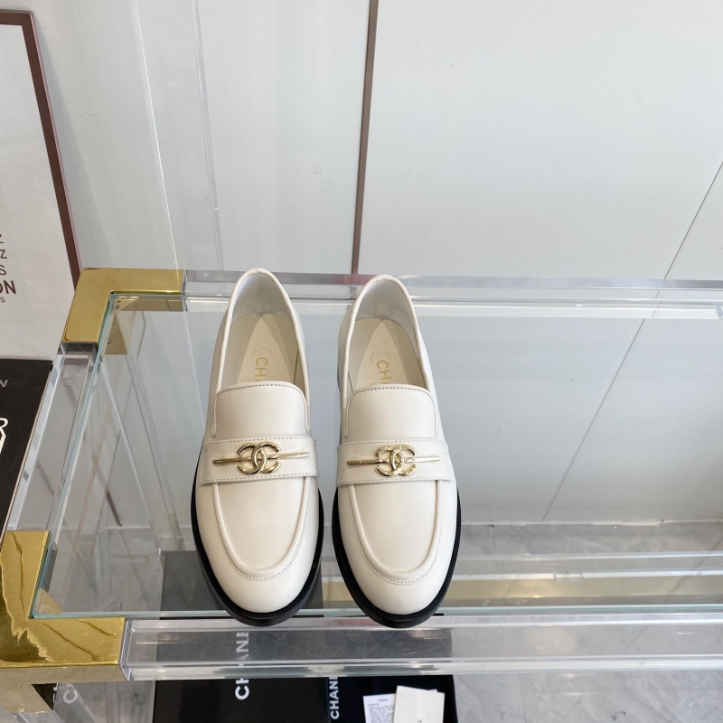 Ch*el leather shoes